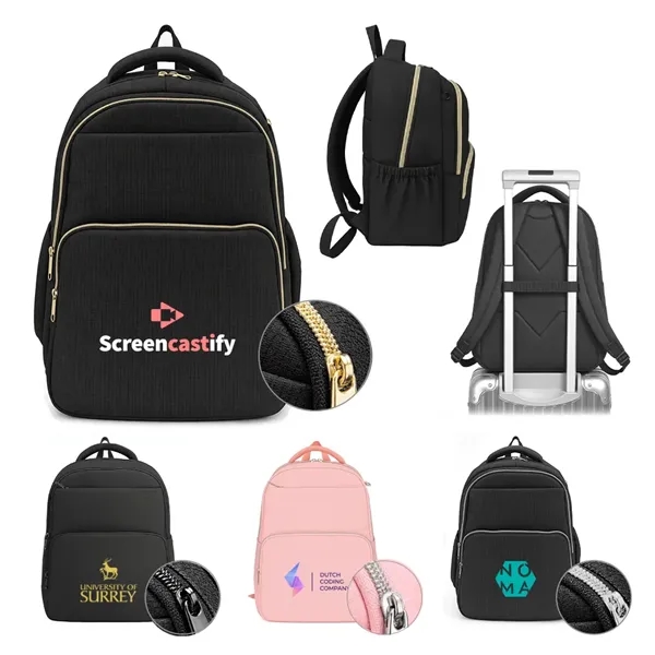 Travel Backpack with built-in luggage passthrough... from ASI 31517 Admart Products / Admart Line