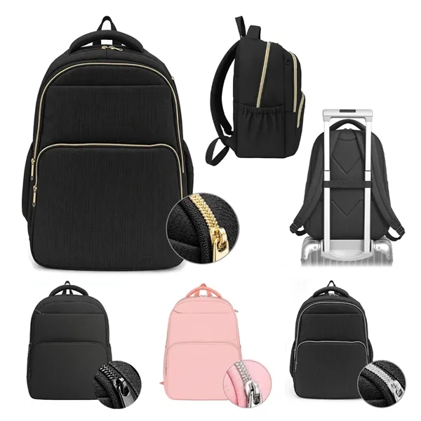 Travel Backpack with built-in luggage passthrough... from ASI 31517 Admart Products / Admart Line