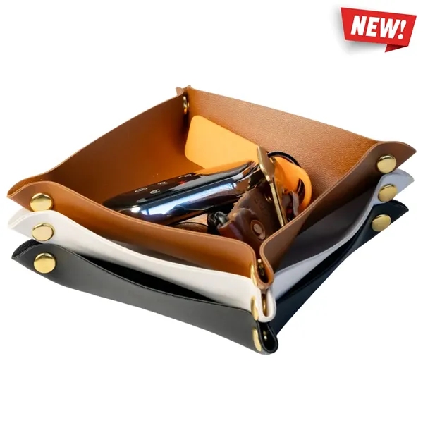 Faux leather catch-all tray.... from ASI 34415 Alpi International LTD
