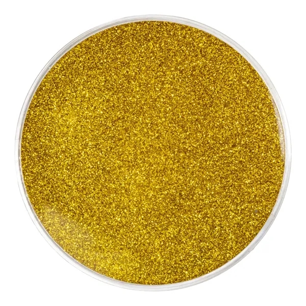 4" plastic beverage coaster with glittery design.... from ASI 34415 Alpi International LTD