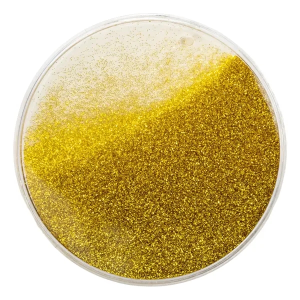 4" plastic beverage coaster with glittery design.... from ASI 34415 Alpi International LTD