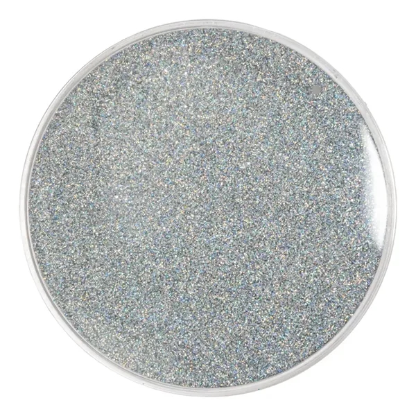 4" plastic beverage coaster with glittery design.... from ASI 34415 Alpi International LTD