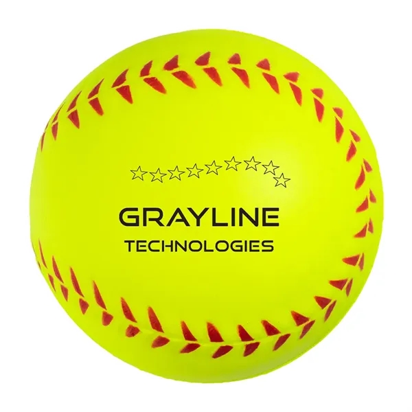 2.5" softball shaped stress reliever.... from ASI 34415 Alpi International LTD