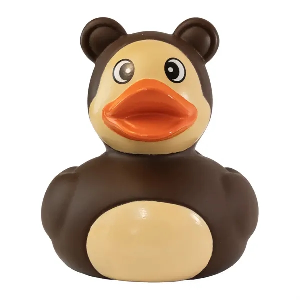 3" x 2.75" x 3" teddy bear rubber duck.... from ASI 34415 Alpi International LTD
