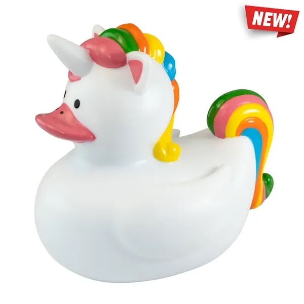 3.5" x 2.5" x 3" unicorn rubber duck.... from ASI 34415 Alpi International LTD