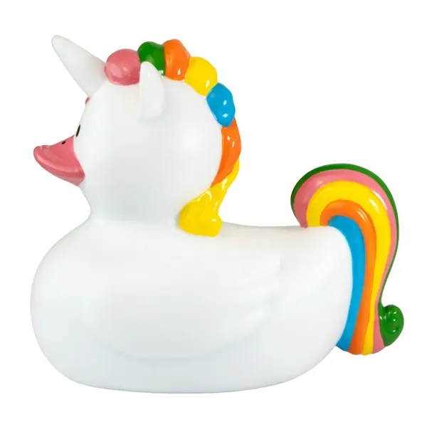 3.5" x 2.5" x 3" unicorn rubber duck.... from ASI 34415 Alpi International LTD