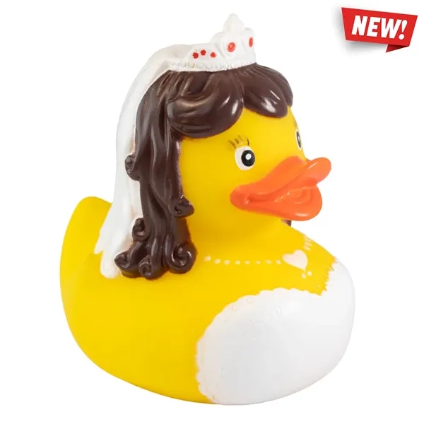 3.25" x 2.5" x 3.5" wedding bride themed rubber duck.... from ASI 34415 Alpi International LTD