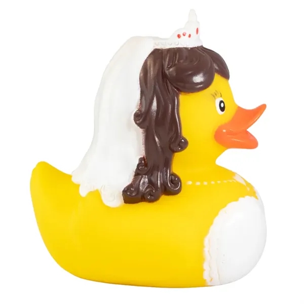 3.25" x 2.5" x 3.5" wedding bride themed rubber duck.... from ASI 34415 Alpi International LTD