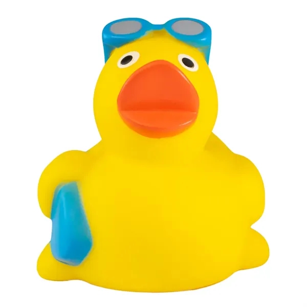 3.25" x 3" x 3.25" surfing themed rubber duck.... from ASI 34415 Alpi International LTD