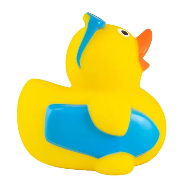 3.25" x 3" x 3.25" surfing themed rubber duck.... from ASI 34415 Alpi International LTD