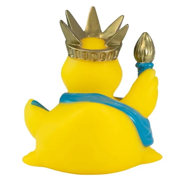 3" x 3.25" x 3.25" Statue of Liberty themed rubber duck.... from ASI 34415 Alpi International LTD