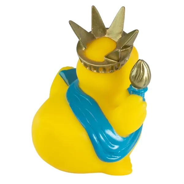 3" x 3.25" x 3.25" Statue of Liberty themed rubber duck.... from ASI 34415 Alpi International LTD