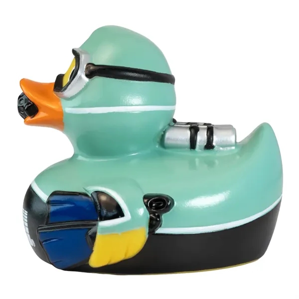 3" x 3" x 2.75" scuba diver themed rubber duck.... from ASI 34415 Alpi International LTD