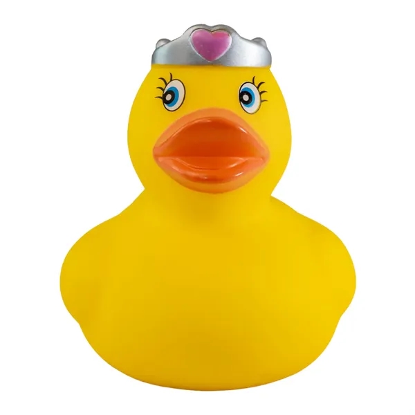 3" x 2.75" x 3" queen themed rubber duck.... from ASI 34415 Alpi International LTD