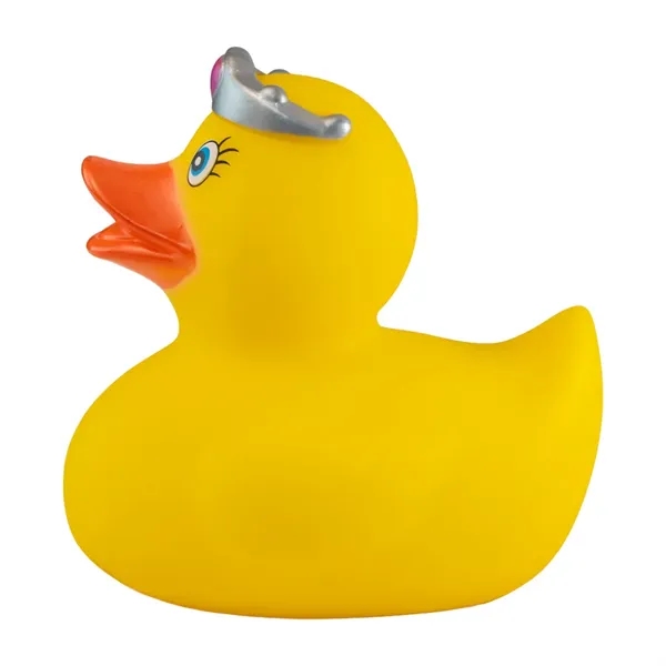 3" x 2.75" x 3" queen themed rubber duck.... from ASI 34415 Alpi International LTD