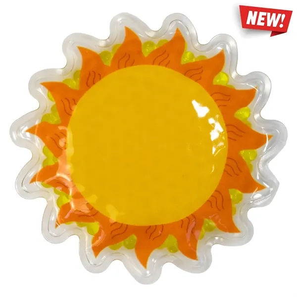4.5" x 4.5" sunshine shaped gel beads hot/cold pack.... from ASI 34415 Alpi International LTD