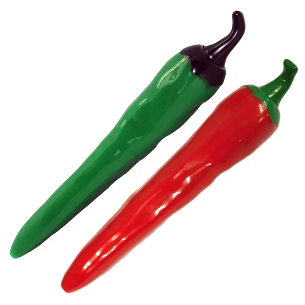 Green jalapeno and red chili pepper plunger action pen.... from ASI 34415 Alpi International LTD