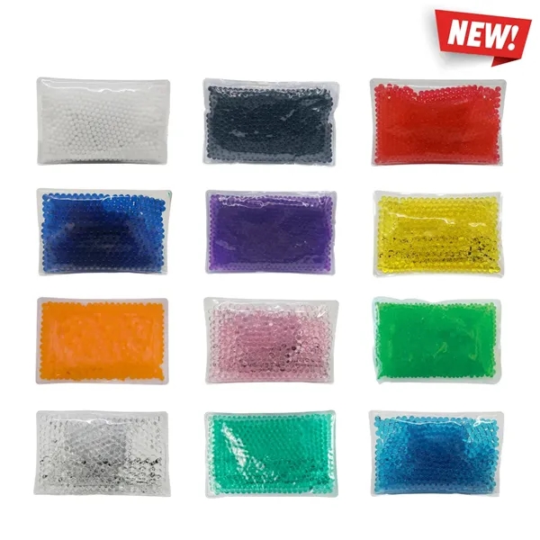 Mini rectangle shaped gel bead-filled hot/cold pack.... from ASI 34415 Alpi International LTD