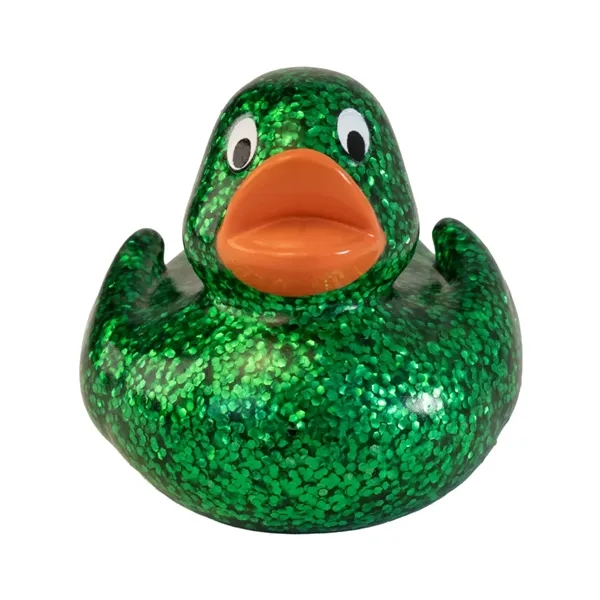 2.5" x 2.25" mini glitter rubber ducks.... from ASI 34415 Alpi International LTD