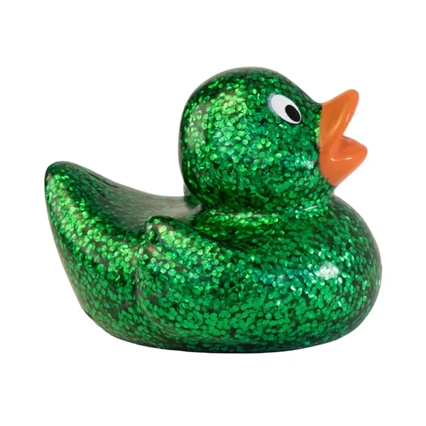 2.5" x 2.25" mini glitter rubber ducks.... from ASI 34415 Alpi International LTD