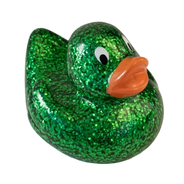 2.5" x 2.25" mini glitter rubber ducks.... from ASI 34415 Alpi International LTD