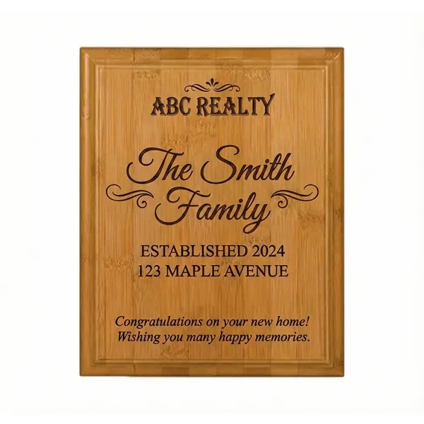 Oversized eco bamboo plaque with premium engraving space for executive and... from ASI 72657 Active Life Promo