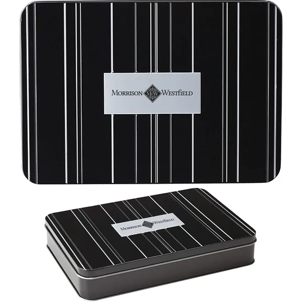 Large Giftset Tin Size: 10"x7"x1 1/2"... from ASI 67866 Logomark/Valumark