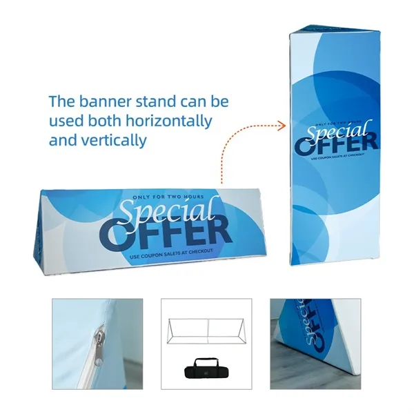 DisplaySplash Triangular Fabric Floor Sign - 78" W x 39" H... from ASI 67866 Logomark/Valumark