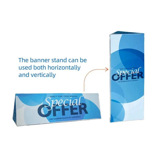 DisplaySplash Triangular Fabric Floor Sign - 78" W x 39" H... from ASI 67866 Logomark/Valumark