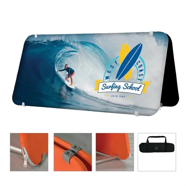 DisplaySplash A-Frame Fabric Floor Sign - 78" W x 37" H... from ASI 67866 Logomark/Valumark