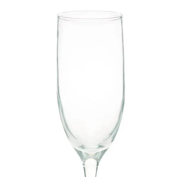 Clear 6.25 oz flute glass.... from ASI 39552 BEL Promo