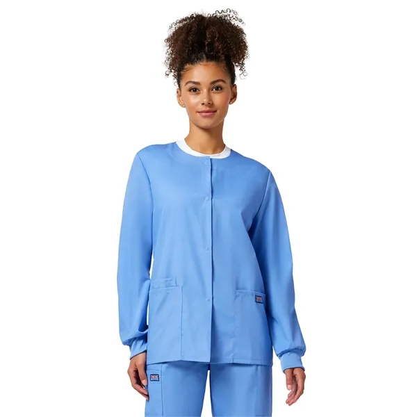 Cherokee WW Originals Women's Snap Front Warm-Up Jacket... from ASI 86018 Scrub Authority / Uniform Stores