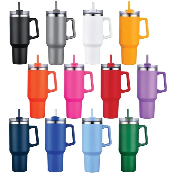 40 oz. vacuum insulated travel mug made of stainless steel with... from ASI 57655 STOPNGO Line
