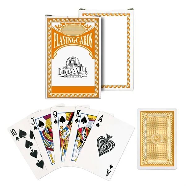 Standard deck of playing cards with custom imprint on the card... from ASI 63549 Jornik Manufacturing Corp