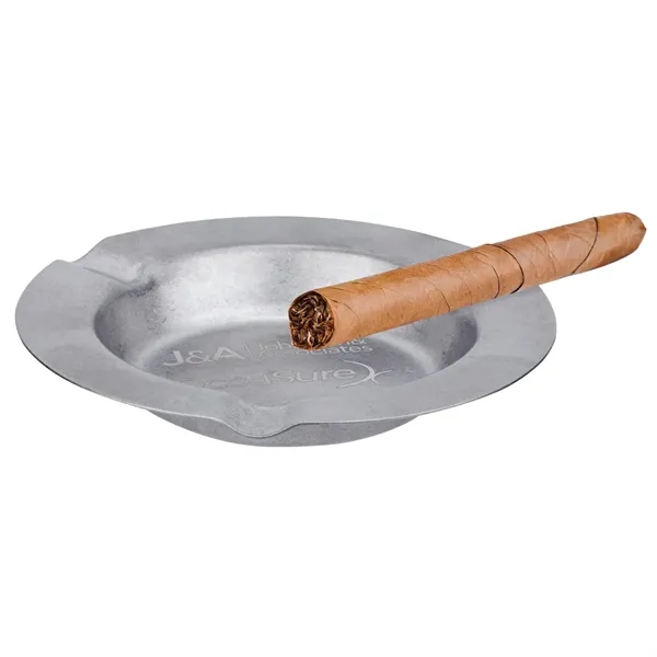 Ashtray made of stainless steel with three cigar grooves.... from ASI 57655 STOPNGO Line