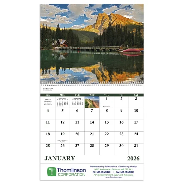 Canadian National Parks - Spiral... from ASI 40480 Koozie Group / Norwood Triumph Calendar