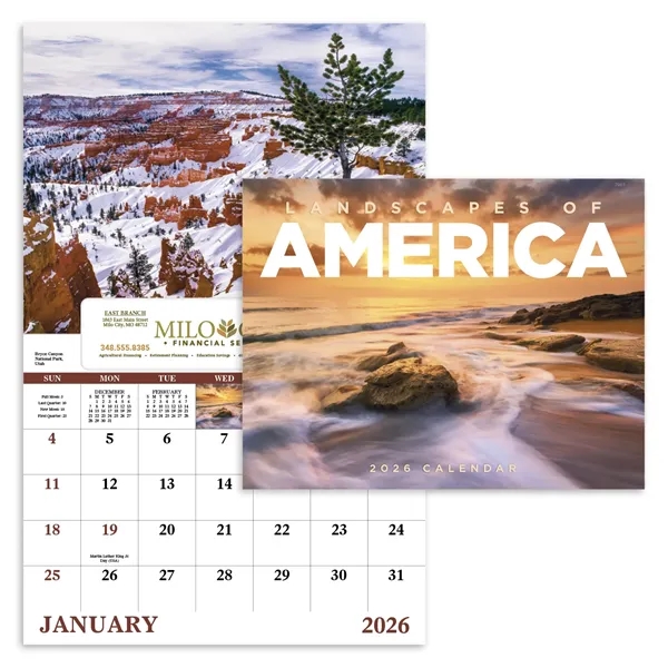 Landscapes of America - Window... from ASI 40480 Koozie Group / Norwood Triumph Calendar
