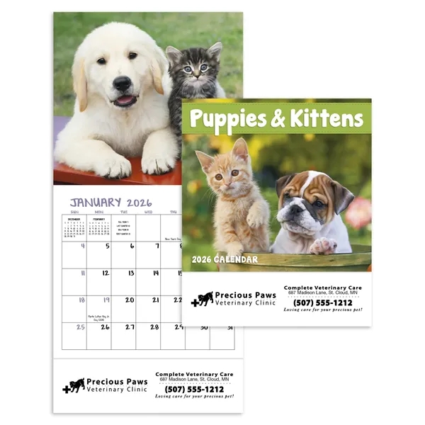 Puppies & Kittens - Mini... from ASI 40480 Koozie Group / Norwood Triumph Calendar