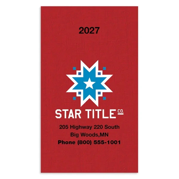 Value Monthly Pocket Planner... from ASI 40480 Koozie Group / Norwood Triumph Calendar