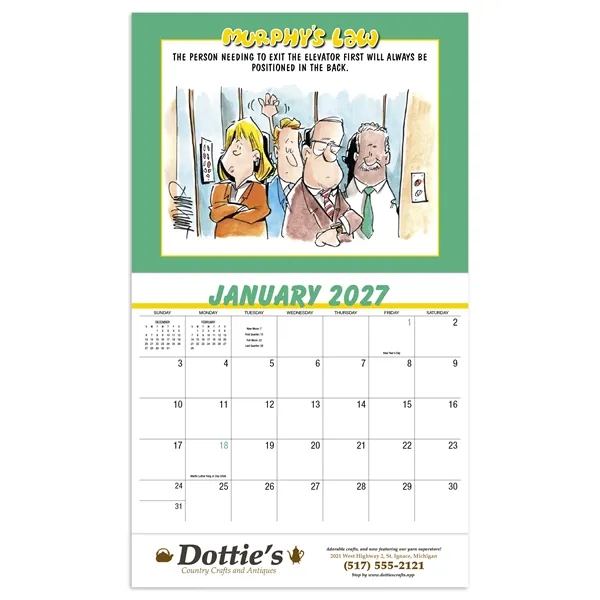 Murphy's Law Appointment Calendar - Stapled... from ASI 40480 Koozie Group / HotLine®