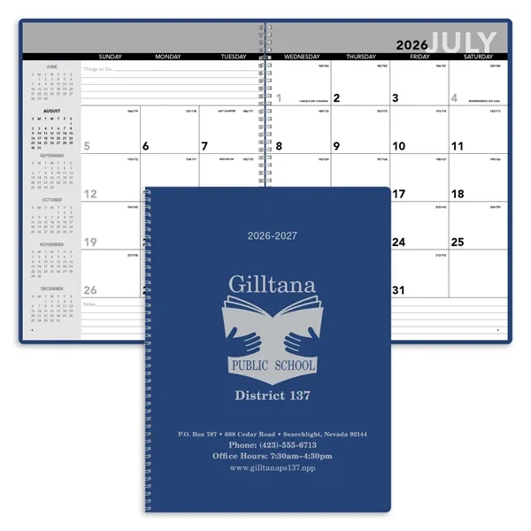 Academic Monthly Planner... from ASI 40480 Koozie Group / Norwood Triumph Calendar