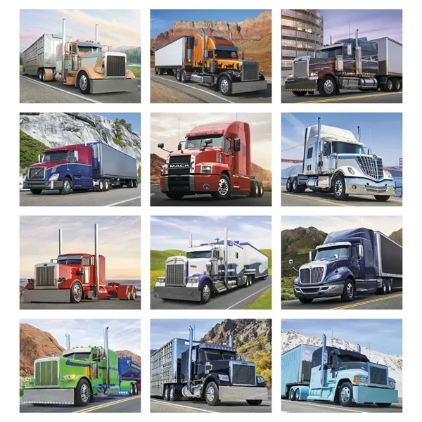 18-Wheeler Wall Appointment Calendar - Stapled... from ASI 40480 Koozie Group / HotLine®