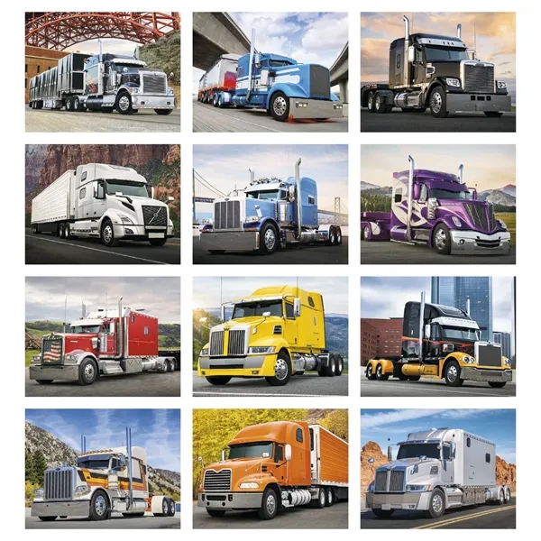 18-Wheeler Wall Appointment Calendar - Stapled... from ASI 40480 Koozie Group / HotLine®