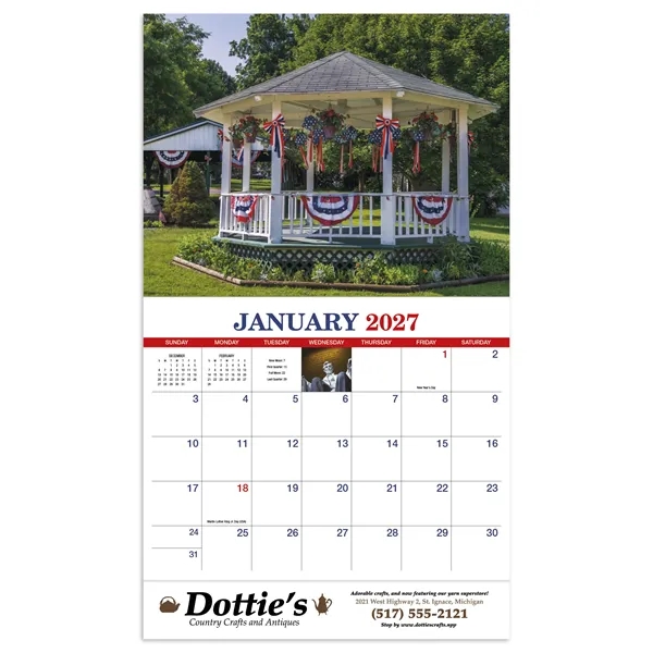 America Appointment Calendar - Stapled... from ASI 40480 Koozie Group / HotLine®
