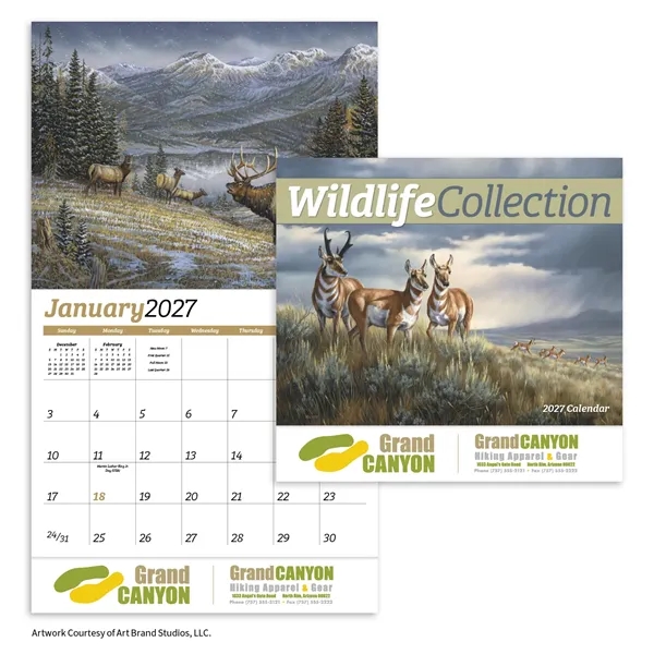 Wildlife Collection Appointment Calendar - Stapled... from ASI 40480 Koozie Group / HotLine®
