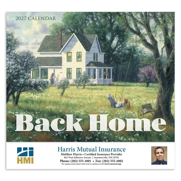 Back Home Appointment Calendar - Stapled... from ASI 40480 Koozie Group / HotLine®