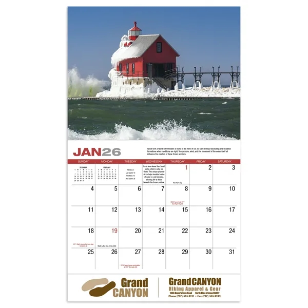 Weather Almanac Appointment Calendar - Stapled... from ASI 40480 Koozie Group / HotLine®