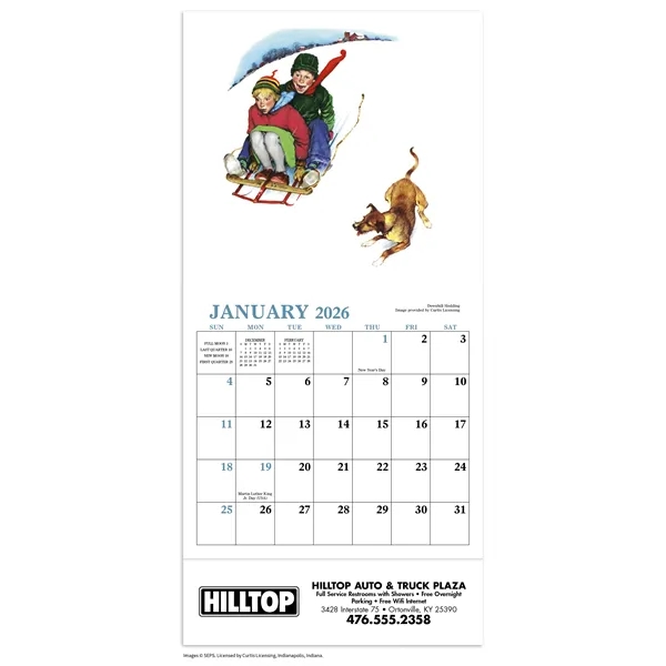 Norman Rockwell Mini Calendar... from ASI 40480 Koozie Group / HotLine®
