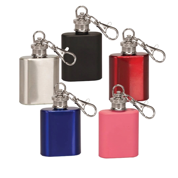 Stainless Steel Flask Keychain... from ASI 72657 Active Life Promo / Apres Ski