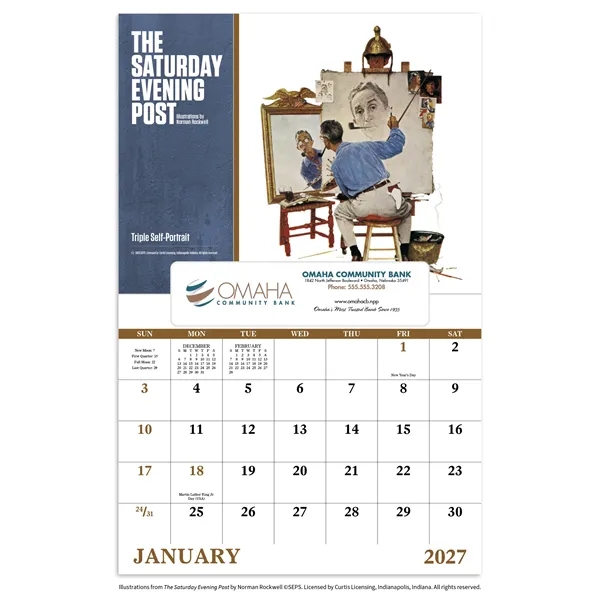 The Saturday Evening Post - Window... from ASI 40480 Koozie Group / Norwood Triumph Calendar